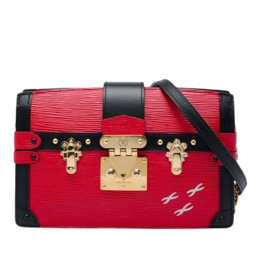 Louis Vuitton Vintage Pre-owned Trunk Clutch - Vintage - Dame - Rød - ONE SIZE - Uld