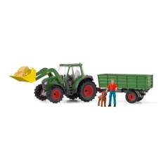 Schleich Traktor Med Släp Bondgårdsdjur 42608 hund last maskin jordbrug