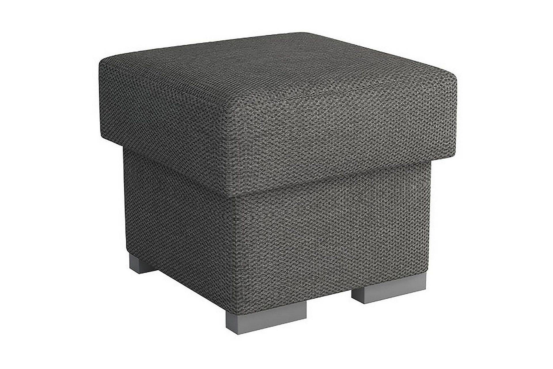 Lavona Fotpall LED-belysning - Grå Sittpuff