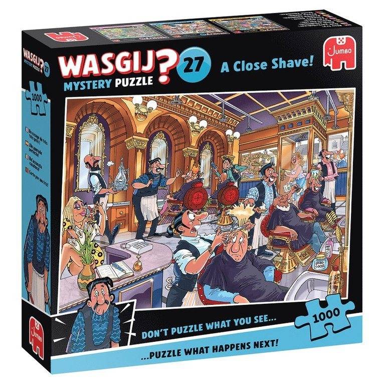 Pussel 1000 bitar, Wasgij Mystery 27 A Close Shave!