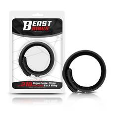 Solid Silicone Adjustable Strip Cock Ring 15-21 cm