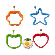 Fried Egg Silicone Molds Egg Ring 4 Pcs Fried Egg Molds Creative Omelette Molds