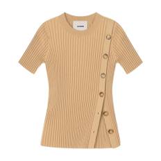 Aeron, Strik, Dame, Beige, XS, Uld, Merino Uld Kortærmet Top