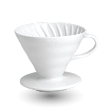 HARIO V60 WHITE CERAMIC COFFEE DRIPPER - 200-360 ml