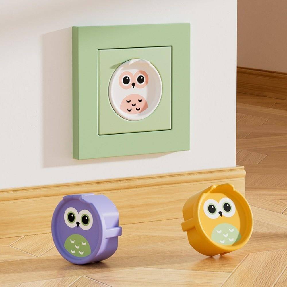 5 st Nya Mjuka Silikonuttagsskydd Anti-Elektrisk Stöt Dammtäta Uttags Skydd Plug-in Säkerhetsuttagsskydd För Baby Barn cm