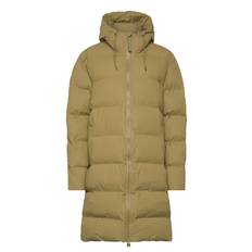 Rains Alta Long Puffer Jacket W3T4 Khaki Green