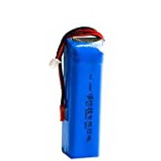 Kostnadseffektivt 7,4V 3000mAh batteri kompatibelt med Frsky kompatibelt med Taranis X9D Plus sändare leksakstillbehör 2S 7,4V uppladdningsbart batteri (Color : Red, Size : China)