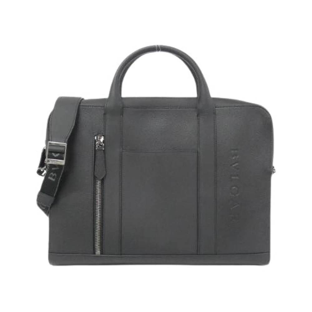 Bvlgari Vintage Pre-owned MAN Calf Taske - Vintage - Herre - Sort - ONE SIZE - Uld