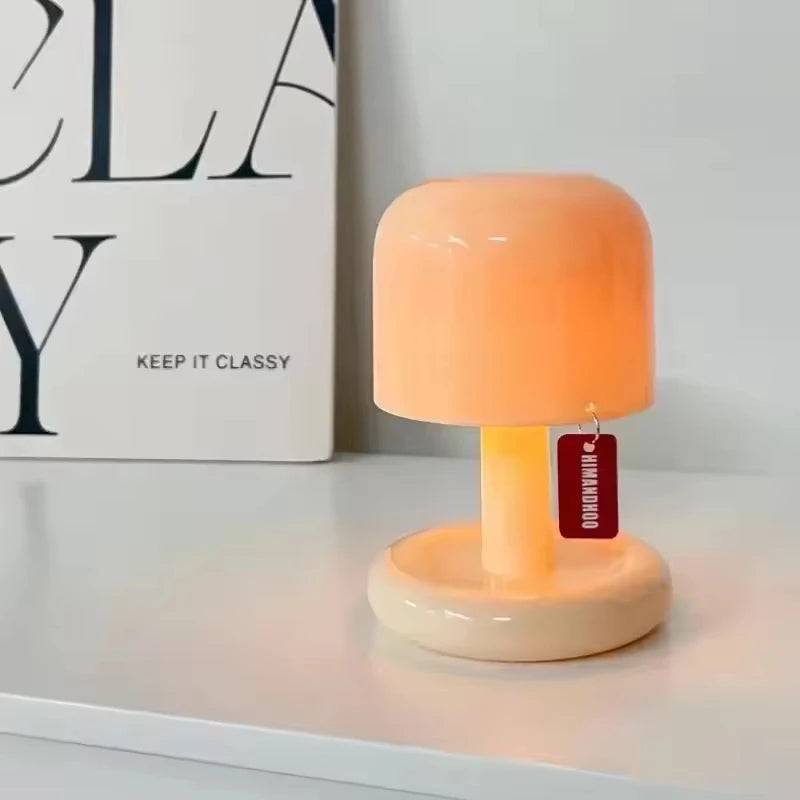 Rechargeable Sunset LED Table Lamp – Touch Control Ambient Night Light - WHITE