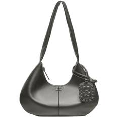 Ganni Hobo Medium Dam Stl. - Axelremsväskor Från Magasin - Steal Grey (One size)