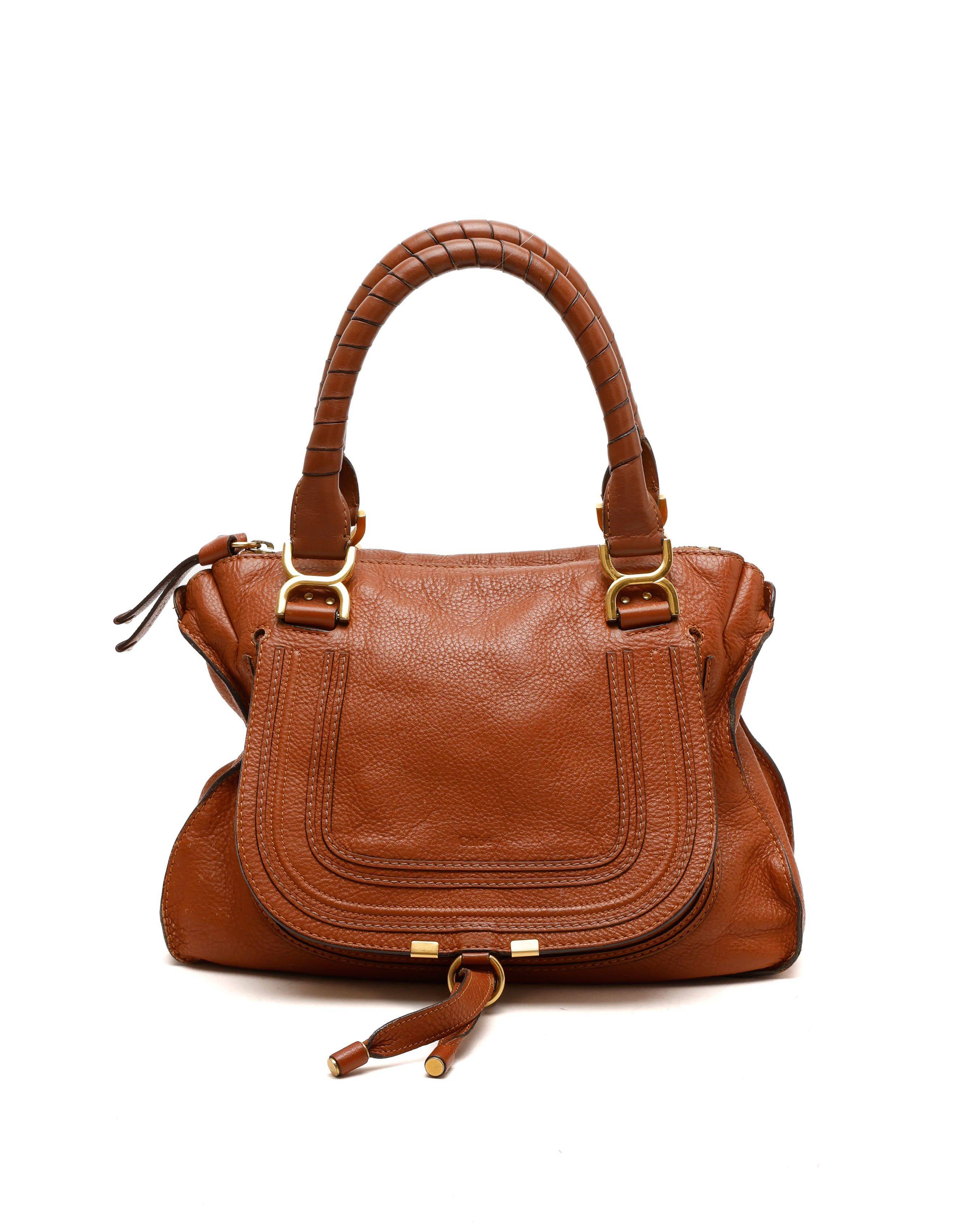 Chloé Marcie Tote Bag - Brown - One Size