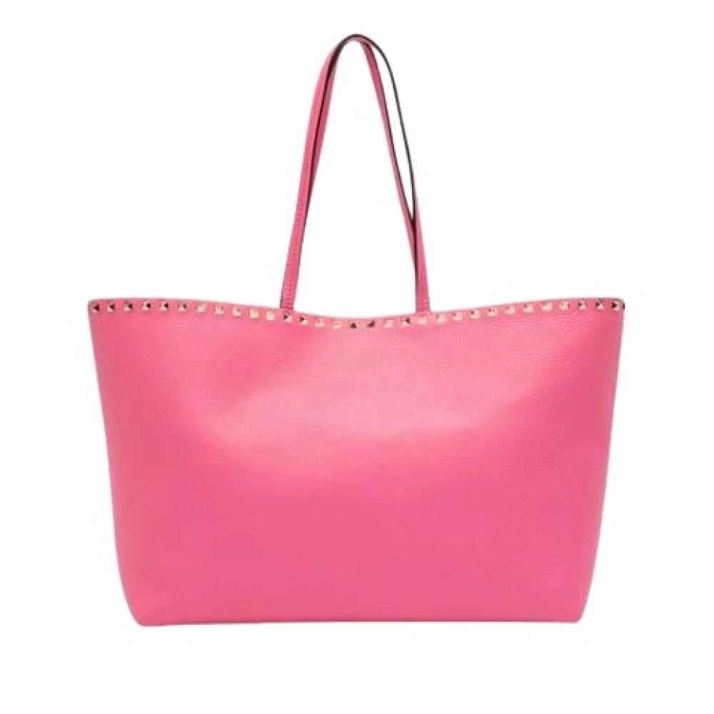 Valentino Vintage Pre-owned Vintage Tote - Vintage - Dame - Lyserød - ONE SIZE - Uld