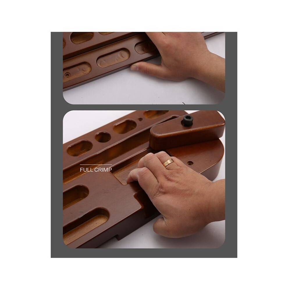 Rock Climbing Board Fingerboard Finger Forearm Strength Training Pull- Grip Portable Wooden Fitness Climbing Board