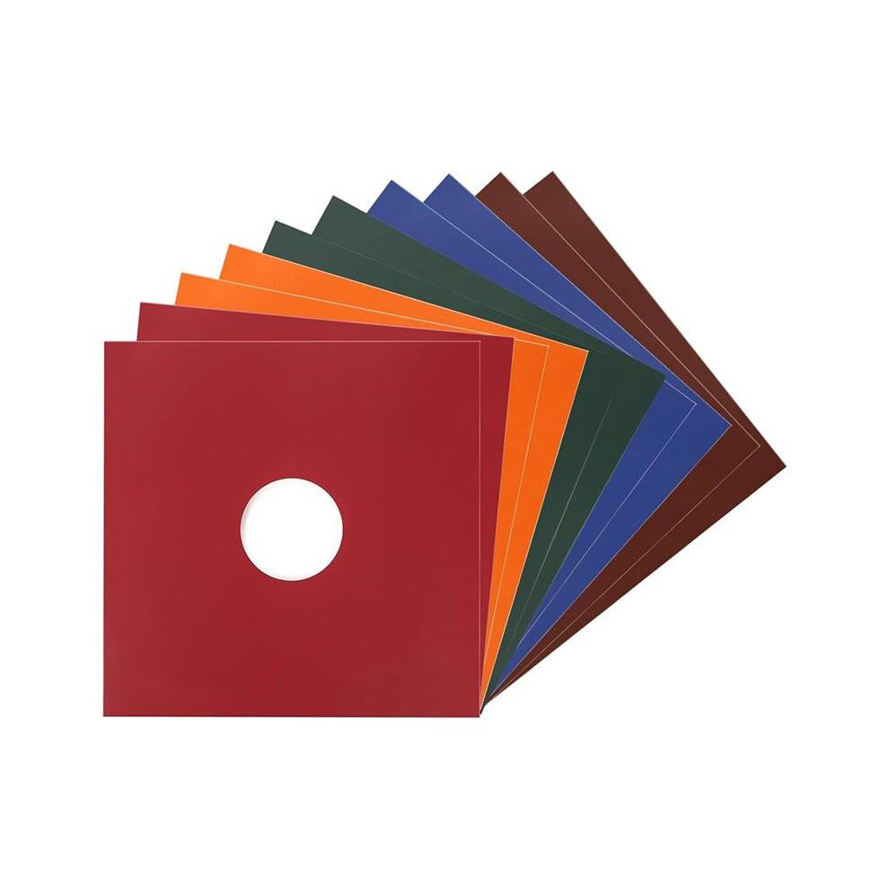 10PCS 12in Multicolor Vinyl Record Jackets 350gsm Matte Paper Cardboard Covers for LP Protection