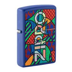 Zippo Lighter Royal Blue Matte Color Image