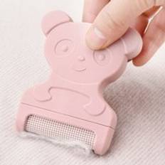 Bärbar luddborttagare manuell luddrulle kläder borstverktyg kläder fuzz tyg rakapparat för yllerock tröja djurhårborttagare - D-rosa