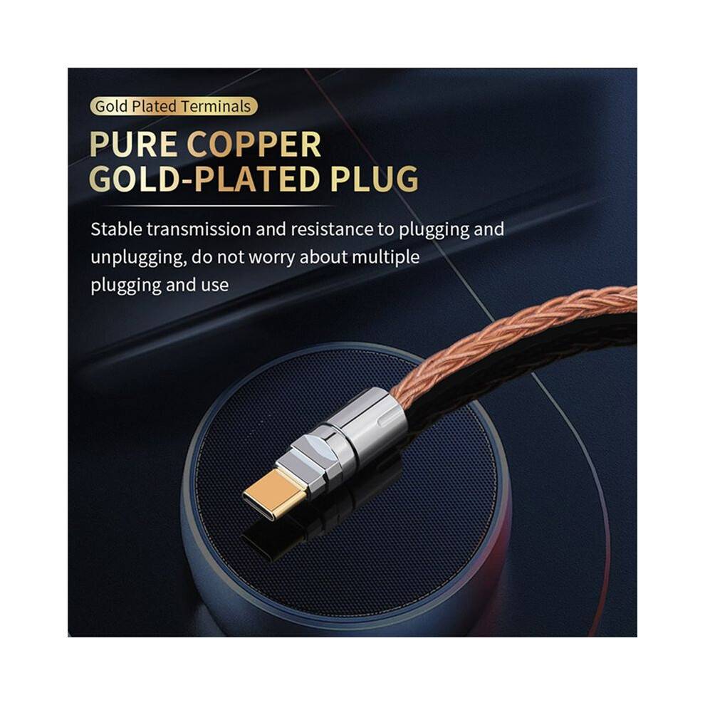 OTG Cable Adapter Type-C to Type-C Cable for / HiFi Portable DAC Headphone Amplifier OTG Audio Adapter