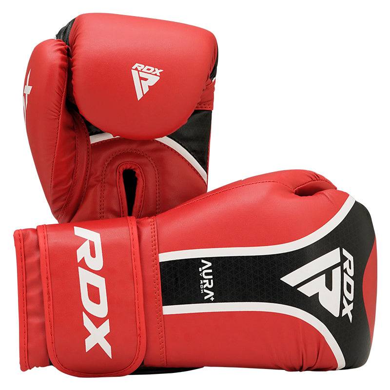 RDX AURA PLUS T-17 Boxing Gloves - 14oz / Red