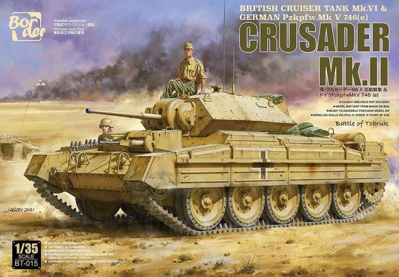 Crusader Mk.II British Cruiser Tank MK.VI & German Pzkpfw.Mk V746(e) 1/35
