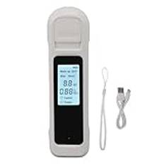TOPINCN Digital Alcohol Tester, Portabel Breathalyzer LCD-skärm, USB-laddning Bärbar Automatisk Avstängning Breath Alcohol Tester (Vit)