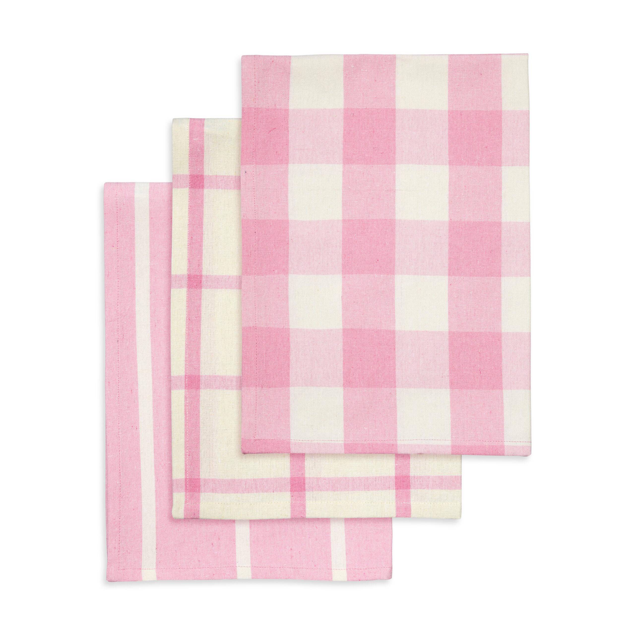Recycled Viskestykker fra ENGHOLM - POPPY PINK TERN