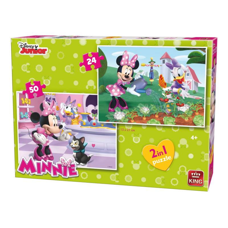 King 54142-in-1Disney Minnie Schleife tique Puzzle
