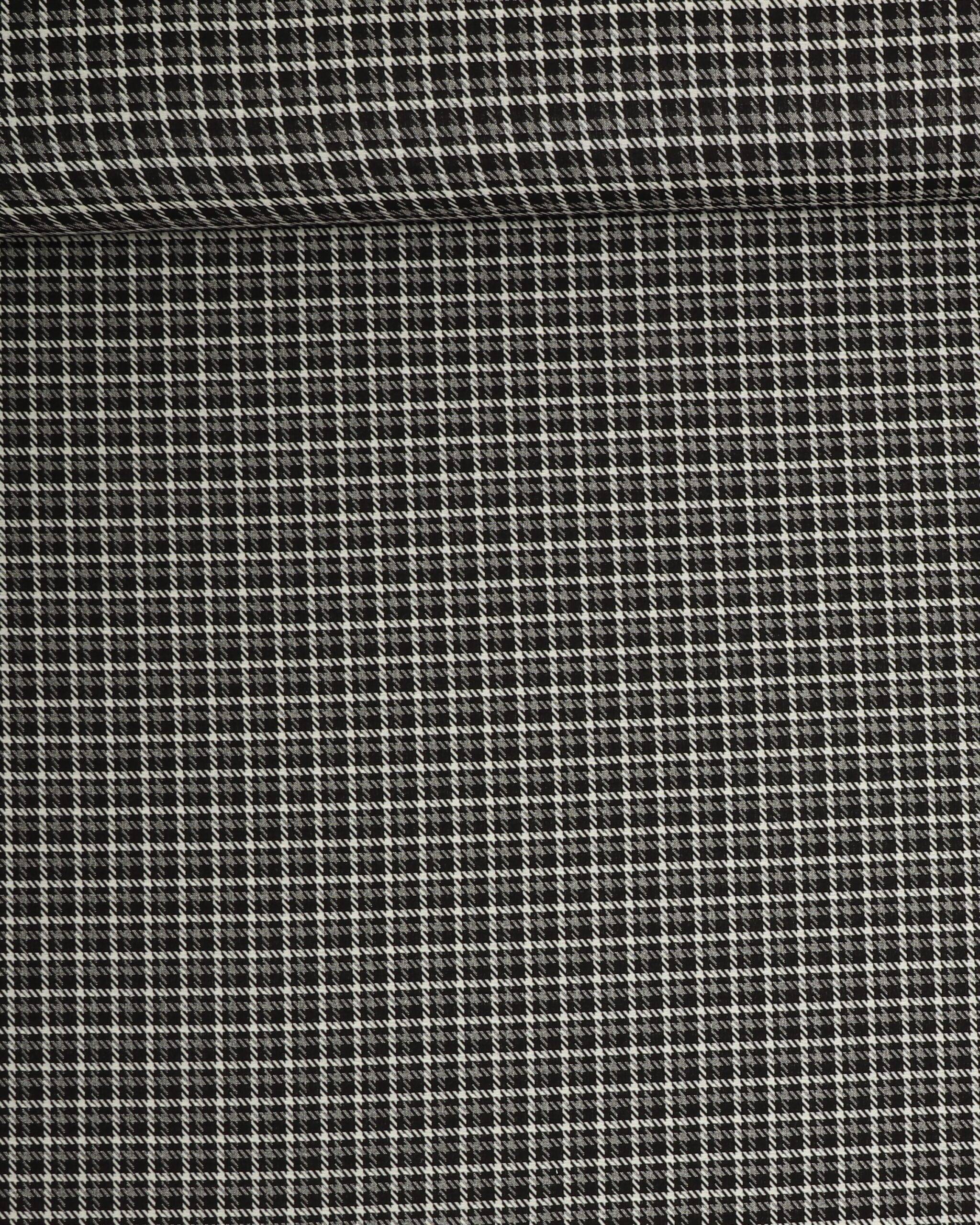 Tern sort/hvid/grå - polyester/viskose - 10% Polyakryl, 3% Elastan, 40% Polyester, 47% Viskose