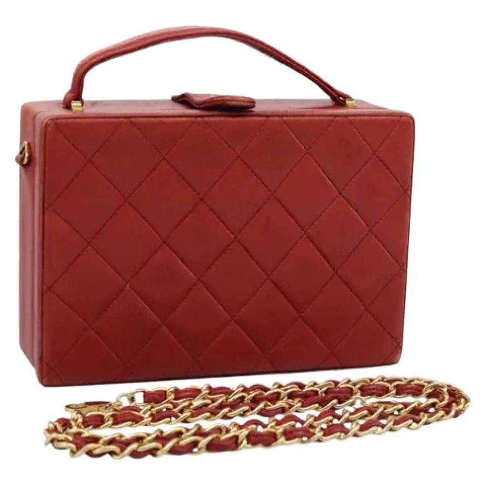 Chanel Vintage Pre-owned Vintage Håndtaske - Vintage - Dame - Rød - ONE SIZE - Uld