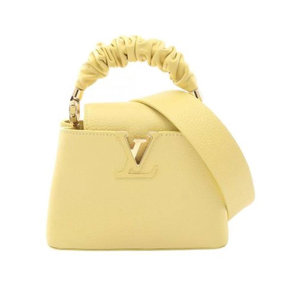 Louis Vuitton Vintage Pre-owned Vintage Håndtaske - Vintage - Dame - Gul - ONE SIZE - Læder