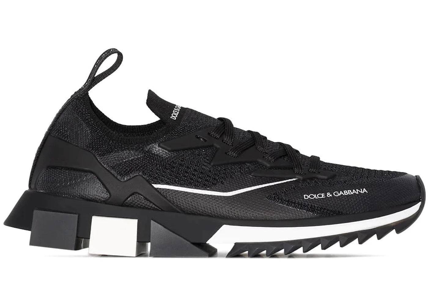Dolce & Gabbana Sorrento Lace Up Black White (Women's) - EU 38.5