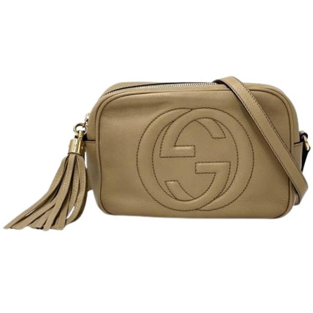 Gucci Vintage Pre-owned Vintage Cross Body Taske - Vintage - Dame - Beige - ONE SIZE - Uld