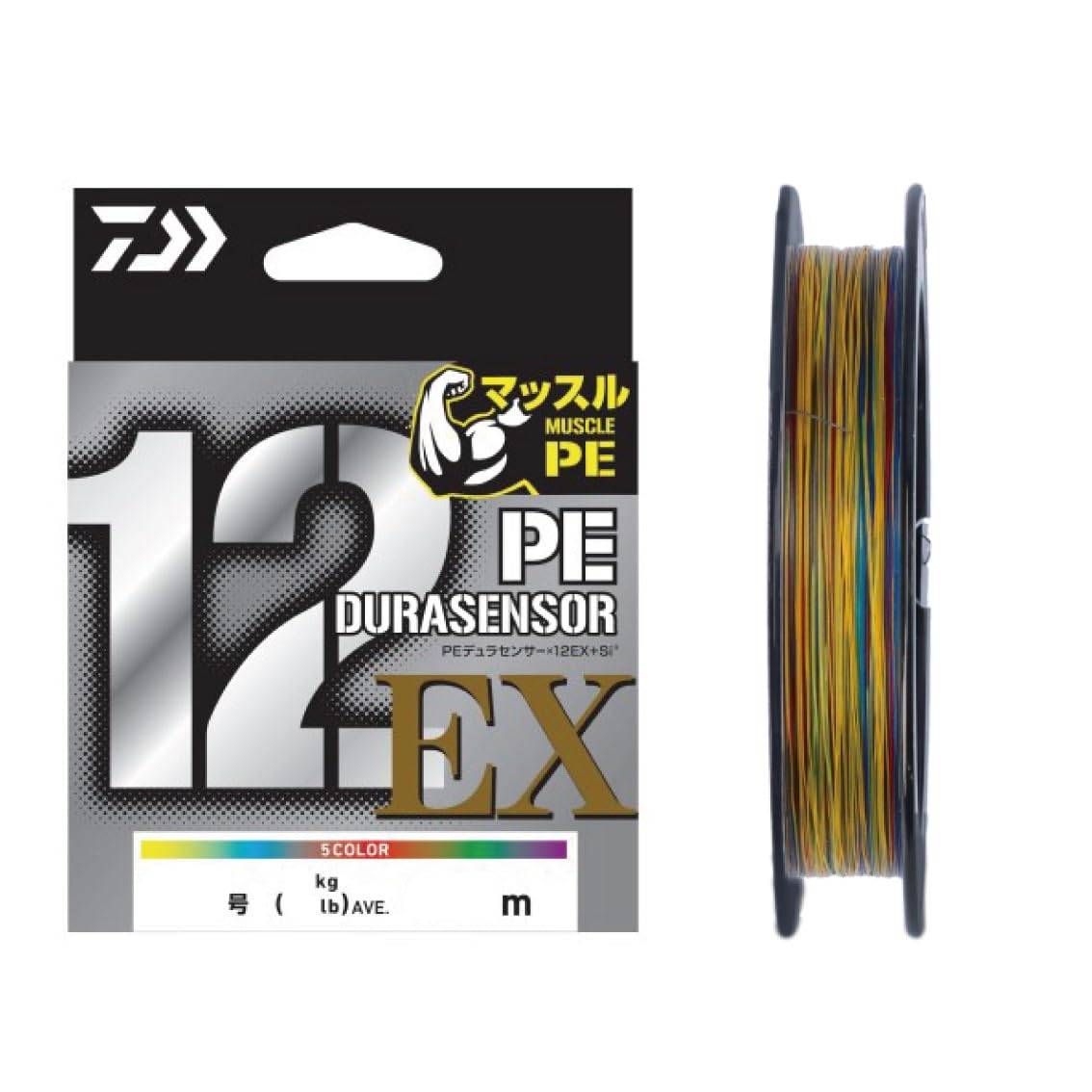 Daiwa PE-lina UVF PE DuraSensor 200m 5 Färger X12EX+Si3 #3 (22 kg)