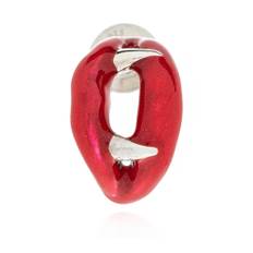 Yohji Yamamoto, Accessories , Herre, Grå, ONE SIZE, Sølv mono ørering