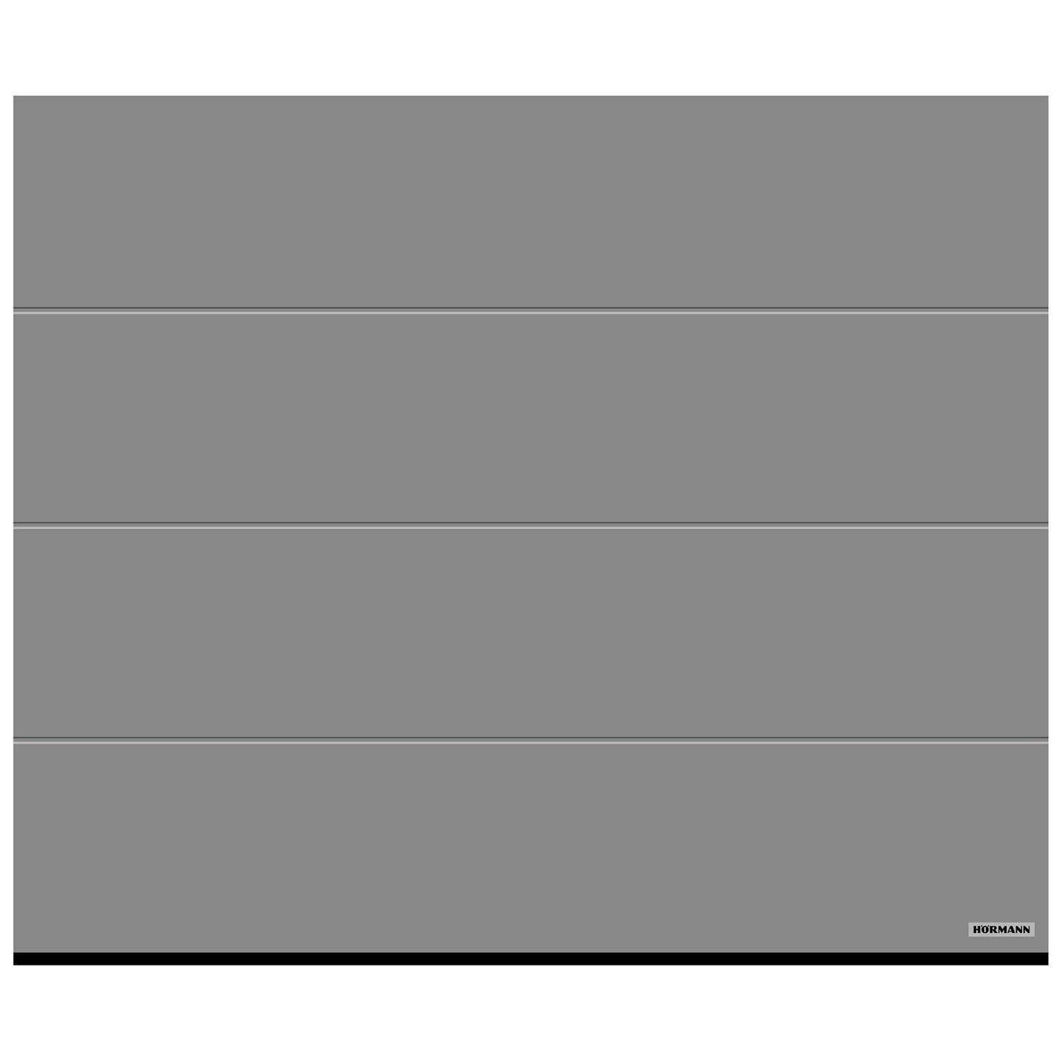 Garageport Hörmann RenoMatic BxH: 2500x2000, L-Profil, Planar, Grå Aluminium