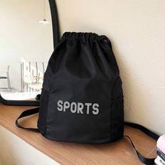Black Large Capacity Portable Gym Bagtravel Gym Bag Mini Duffle Bag Women Man Child&#39;s Christmas Gifts Essential Vacation Beach Summer Waterproof Light - Black