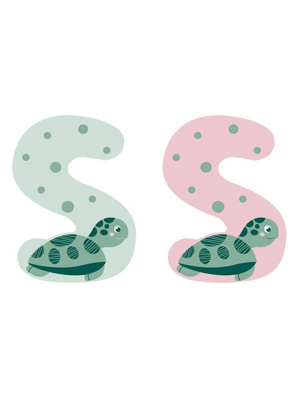 Small Foot - Wooden Animal Children's Letter - S