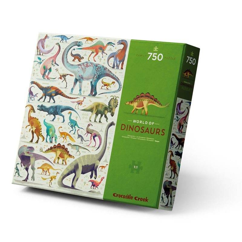 Pussel 750 bitar, dinosauriens värld