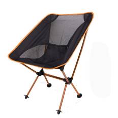 Commencer Outdoor Chair Camping Chair Portable Compact Hanging Chair Storage Bag Included Fishing Climbing Portable Camping Chair cmc-chair002-orange