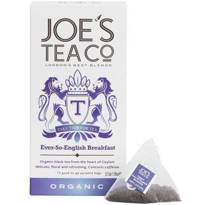Joe's Tea Co Ever So English Breakfast 15-pack