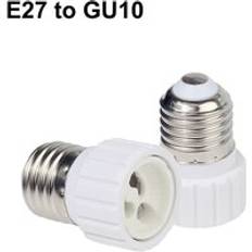 Glödlampa omvandlare e27 hane till e12 e14 e40 b22 mr16 g4 g9 gu10 hona lampa sockel lampbotten för inomhusbelysning lampa förlänga adapter - E27 to gu10