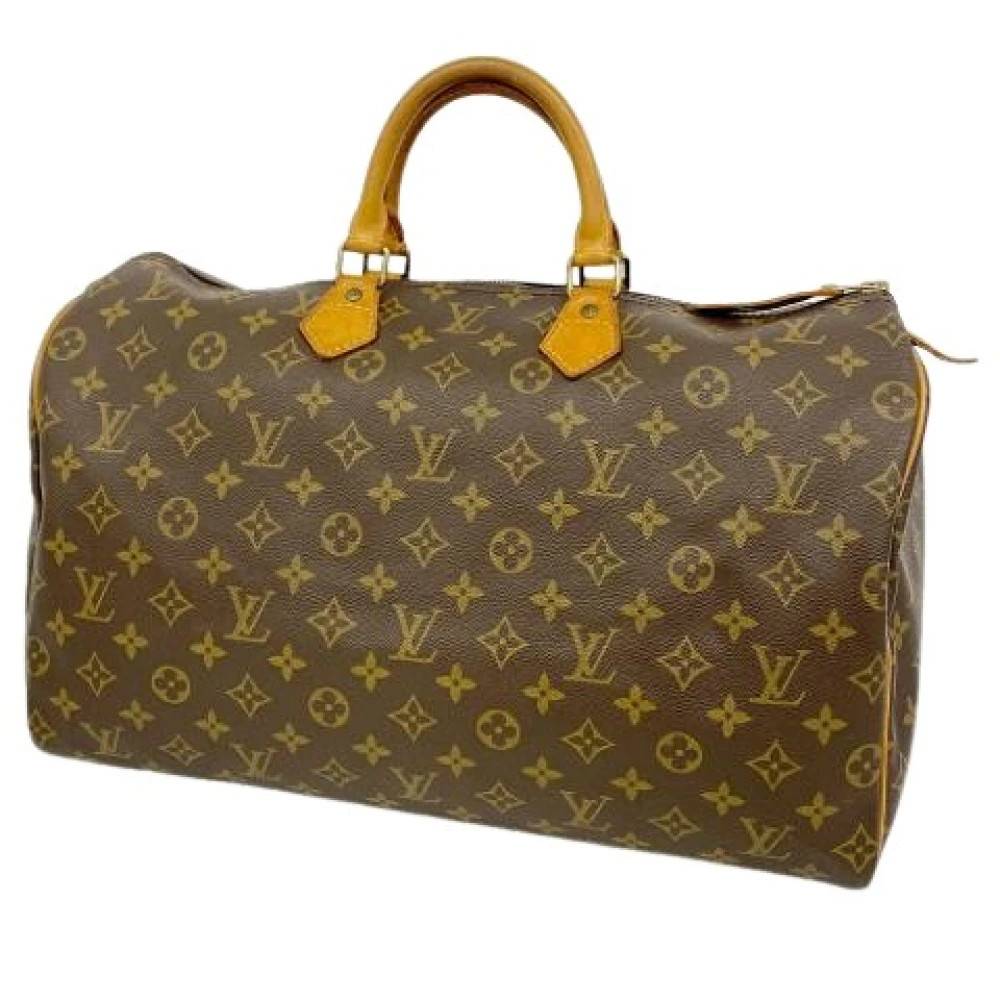 Louis Vuitton Vintage Pre-owned Speedy 40 Håndtaske - Vintage - Dame - Brun - ONE SIZE - Uld