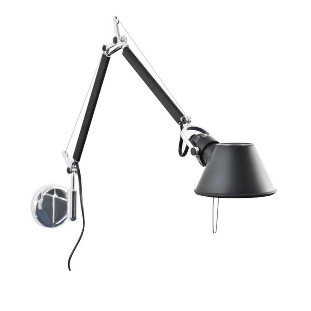 Artemide - Tolomeo Micro Vägglampa, Svart - Væglamper - Giancarlo Fassina,Michele De Lucchi - Sort - Metal