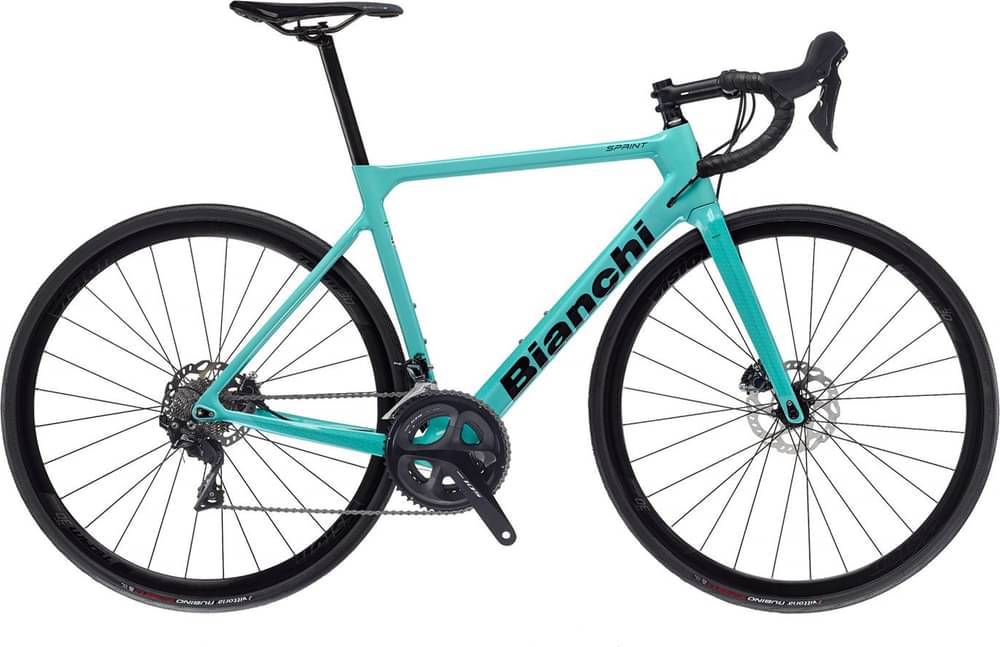 Bianchi Sprint Disc 2022 - Shimano 105 2x11sp - Velomann VR30 alloy, 622x19C disc brake, clincher - 015 / 55 / 1d - celeste ck16 (55)