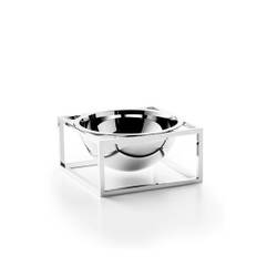 Audo Copenhagen - Kubus Centerpiece - Skål - Nikkel Small - 14x7 cm