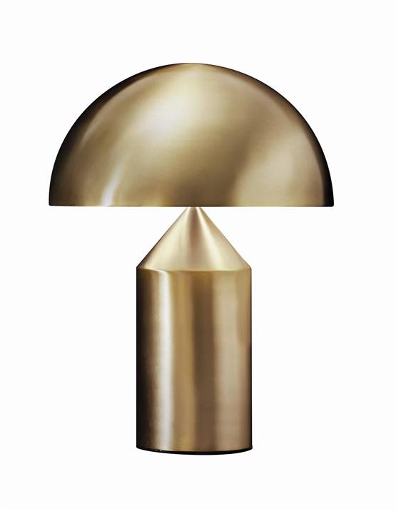 Atollo 239 bordlampe, satin guld
