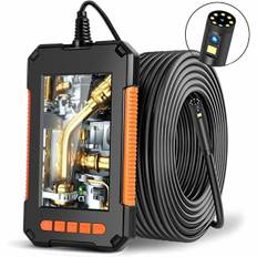 Industrielt endoskop, to-hovedet endoskop inspektionskamera, dobbelt-linse digitalt endoskop 1080p HD, 4,3-tommer LCD-skærm, vandtæt IP67 (10m)