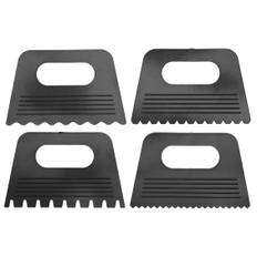 Plastskrapor målarknivar 4-pack för att skapa mönster och effekter i färg och lera