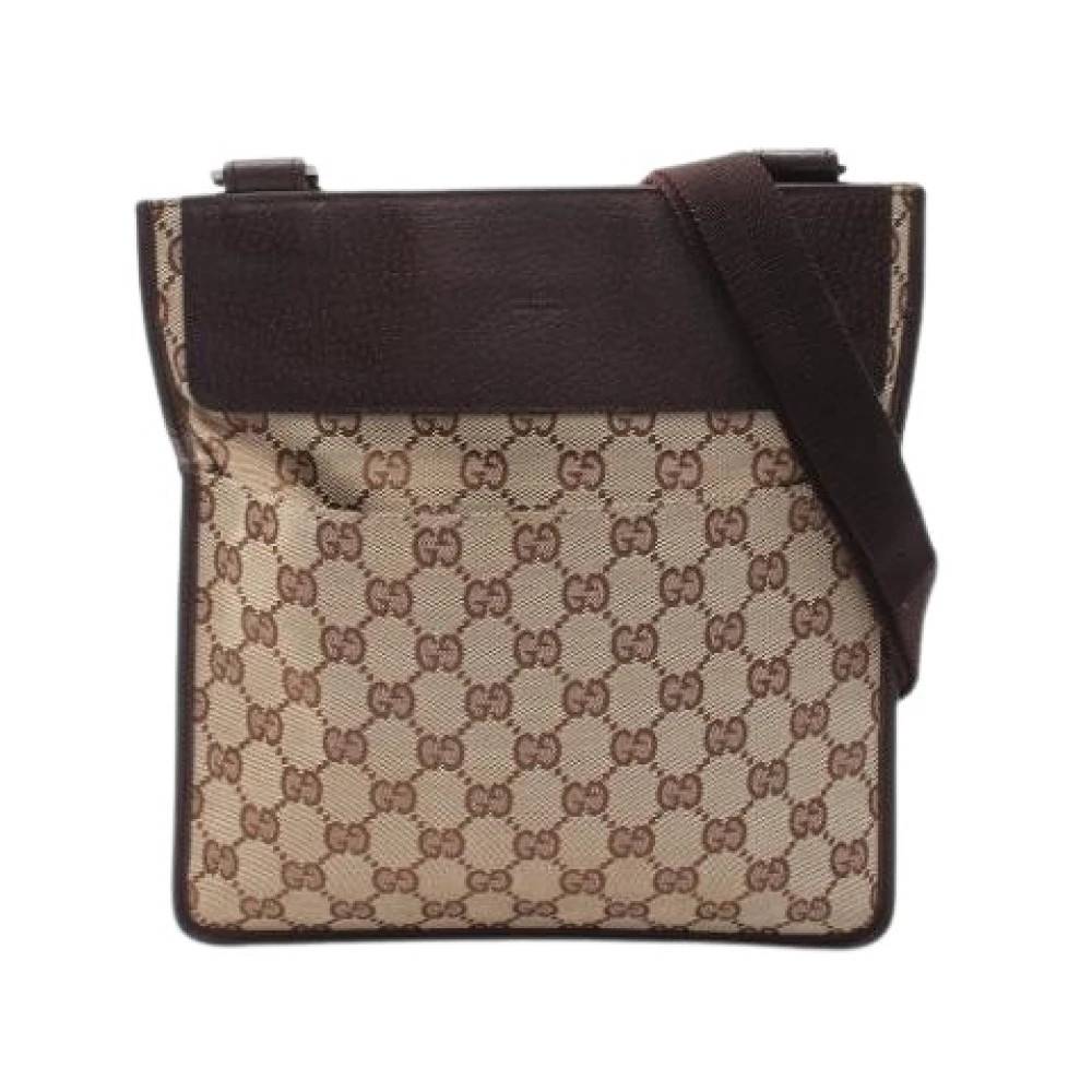 Gucci Vintage Pre-owned Vintage Skuldertaske - Vintage - Dame - Beige - ONE SIZE - Uld