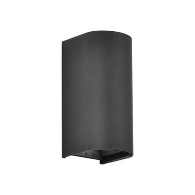 10W LED væglampe, 3-i-1 CCT, IP65, sort, op/ned lys