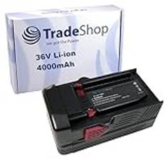 Trade-Shop Li-Ion batteri, 36 V/4 000 mAh ersättning för Hilti 401594, 2018896, B36/2.6, B36/3.0, B36/3.3, B36/5.2, B36/6.0, TE 500-A36, WSC 70